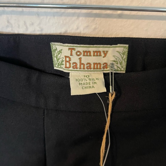 TOMMY BAHAMA SILK BLACK TIMELESS TWILL PANTS - Picture 4 of 5